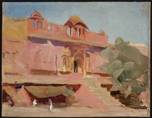 Jaipur - Gebäude. Von der Reise nach Indien von Jan Ciągliński