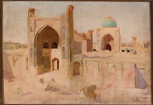 Meczet Kałan in Buchara. Aus der Reise nach Turkestan von Jan Ciągliński