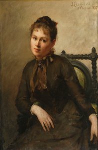 Porträt von Helena Piltz, geborene Rymowicz von Jan Ciągliński