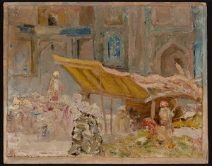 Samarkand - Obstmarkt. Aus der Reise nach Turkestan von Jan Ciągliński