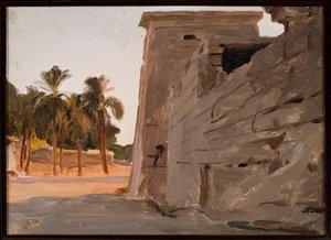 Chons-Tempel in Karnak. Von einer Reise nach Ägypten von Jan Ciągliński