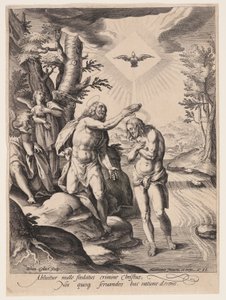 Die Taufe Christi von Jan Collaert II