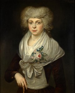 Damenportrait mit Blumen von Jan Cornelis Mertens