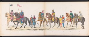 Maskerade der Leidener Studenten, 1865 (Tafel 12) von Jan Daniël Cornelis Carel Willem baron de Constant Rebecque