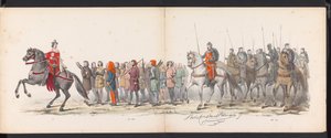 Maskerade der Leidener Studenten, 1865 (Platte 15) von Jan Daniël Cornelis Carel Willem baron de Constant Rebecque
