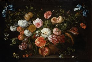 Ein Blumenkranz