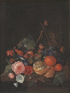 Blumen und Früchte