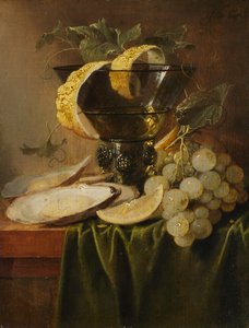 Stillleben mit einem Glas und Austern, ca. 1640 von Jan Davidsz de Heem