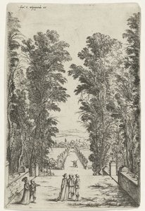 Terrasse in einem Park von Jan Fouceel