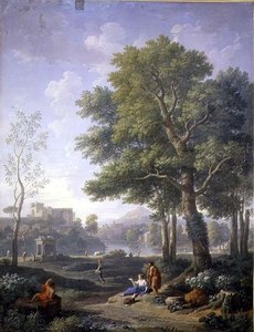 Capriccio-Ansicht mit einem Belvedere
