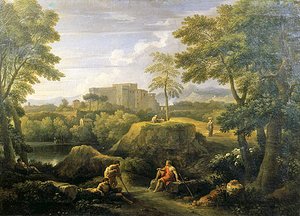 Landschaft mit Figuren von Jan Frans van Bloemen