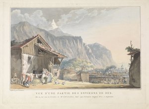 Ansicht der Umgebung von Bex in der Schweiz von Jan Gerard Waldorp
