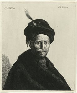 Büste eines Mannes mit Turban von Jan Gillisz. van Vliet
