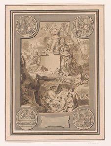 Frontispiz-Design aus Corpus Inscriptionum von Jan Goeree