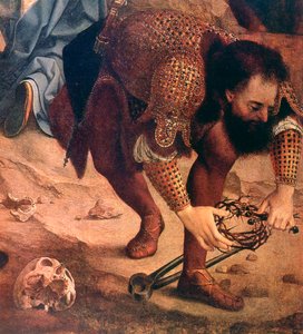 Die Kreuzabnahme (Detail), um 1520 von Jan Gossaert