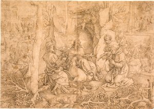 Die Legende des heiligen Ägidius von Jan Gossaert