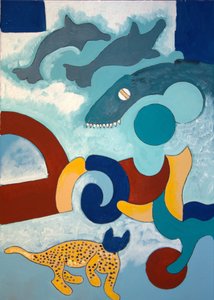 Der Leopard hat einen blauen Kopf, 2009 von Jan Groneberg