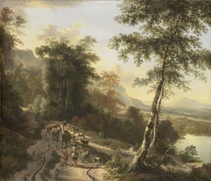 Landschaft mit Viehtreibern