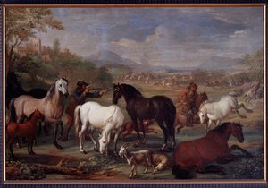 Landschaften mit Pferden von Jan Hamilton