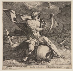Arion auf einem Delphin von Jan Harmensz. Muller