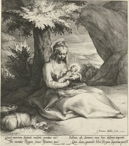 Ruhe auf der Flucht nach Ägypten von Jan Harmensz. Muller
