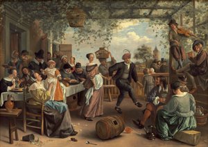 Das tanzende Paar von Jan Havicksz. Steen