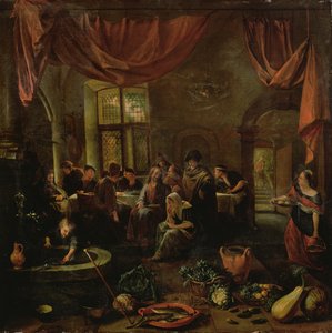 Christus im Haus von Martha und Maria, c.1655 von Jan Havickszoon Steen