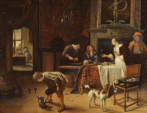 Leicht gekommen, leicht gegangen, 1661 von Jan Havickszoon Steen