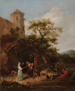 Der Wahrsager, um 1650-1654 von Jan Havickszoon Steen