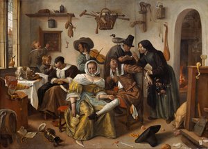Die verkehrte Welt In Weelde Siet Toe von Jan Havickszoon Steen