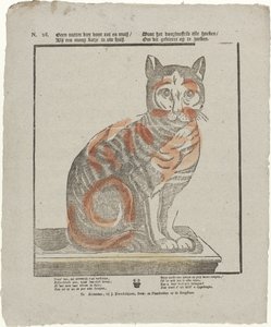 Kein nützlicheres Tier gegen Ratten und Mäuse / Als eine schöne Katze in Ihrem Haus. / Denn sie durchstöbert alle Ecken / um dieses Ungeziefer zu suchen von Jan Hendriksen