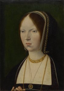Eine Frau, traditionell identifiziert als Isabella I. von Kastilien, ca. 1492-97