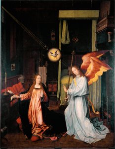 Verkündigung Gemälde auf Holz von Jan Provost (ca. 1465-1529) Dim. 300x200 cm Genua, Galleria di Palazzo Bianco