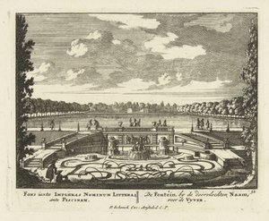 Brunnen am großen Teich in den Gärten des Paleis Het Loo, 1695-1705