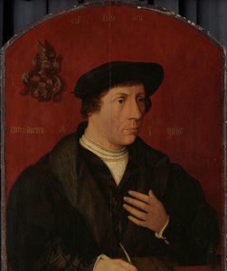 Porträt eines Mannes von Jan Jansz Mostaert (circle of)