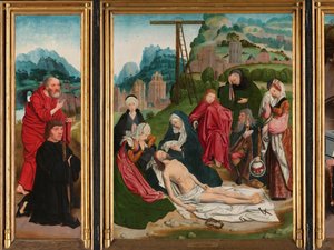 Triptychon mit der Beweinung