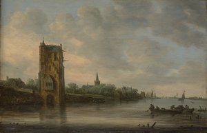 Das Pelkus-Tor bei Utrecht, 1646 von Jan Josephsz van Goyen
