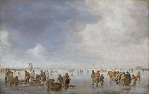 Winterlandschaft auf dem Eis