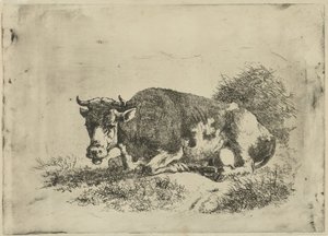Liegende Kuh von Jan Kobell (III)