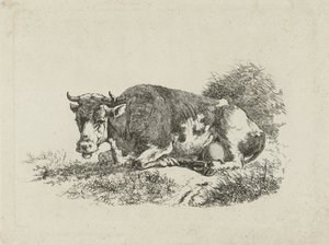 Liegende Kuh von Jan Kobell (III)