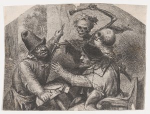 Tod und Kartenspieler, 1620-74