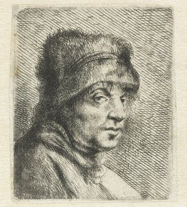 Kopf eines Mannes mit Mütze