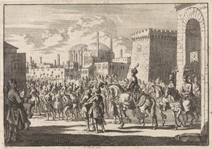 Einzug von Sultan Mustafa II. in Konstantinopel, 1695 von Jan Luyken