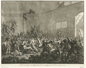 Mord in einer Kirche in Naarden, 1572 von Jan Luyken