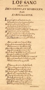 Umschlag mit handgeschriebenem Gedicht von Jan Luyken auf Karel Verloove von Jan Luyken