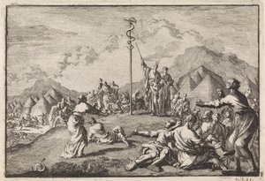 Errichtung der ehernen Schlange von Jan Luyken