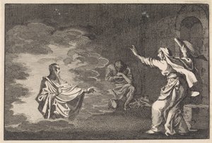 Saul bei der Hexe von Endor von Jan Luyken