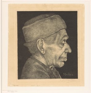 Porträt von Douwe mit Mütze von Jan Mankes (signed by artist)