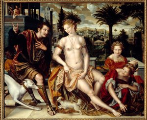 David und Bathseba von Jan Massys or Metsys