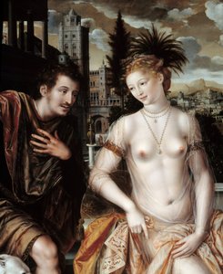 David und Bathseba von Jan Massys or Metsys